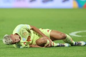 Barcelona's new signing Dani Olmo suffers injury blow on duty for Spain